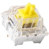 Keychron K Pro Banana Tactile Switches – 110 Pcs Pre-Lubed Mechanical Keyboard Switch Set, 57gf Operating Force, MX 3-Pin Hot-Swappable Compatible, Dustproof Wall Design for Smooth Stable Typing(Banana Switch)