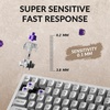 Keychron K2 HE Wireless Hot-swappable RGB Backlight Aluminum Nebula Switch – Gray (Special Edition)(Hot-swap Nebula Switch – Gray)
