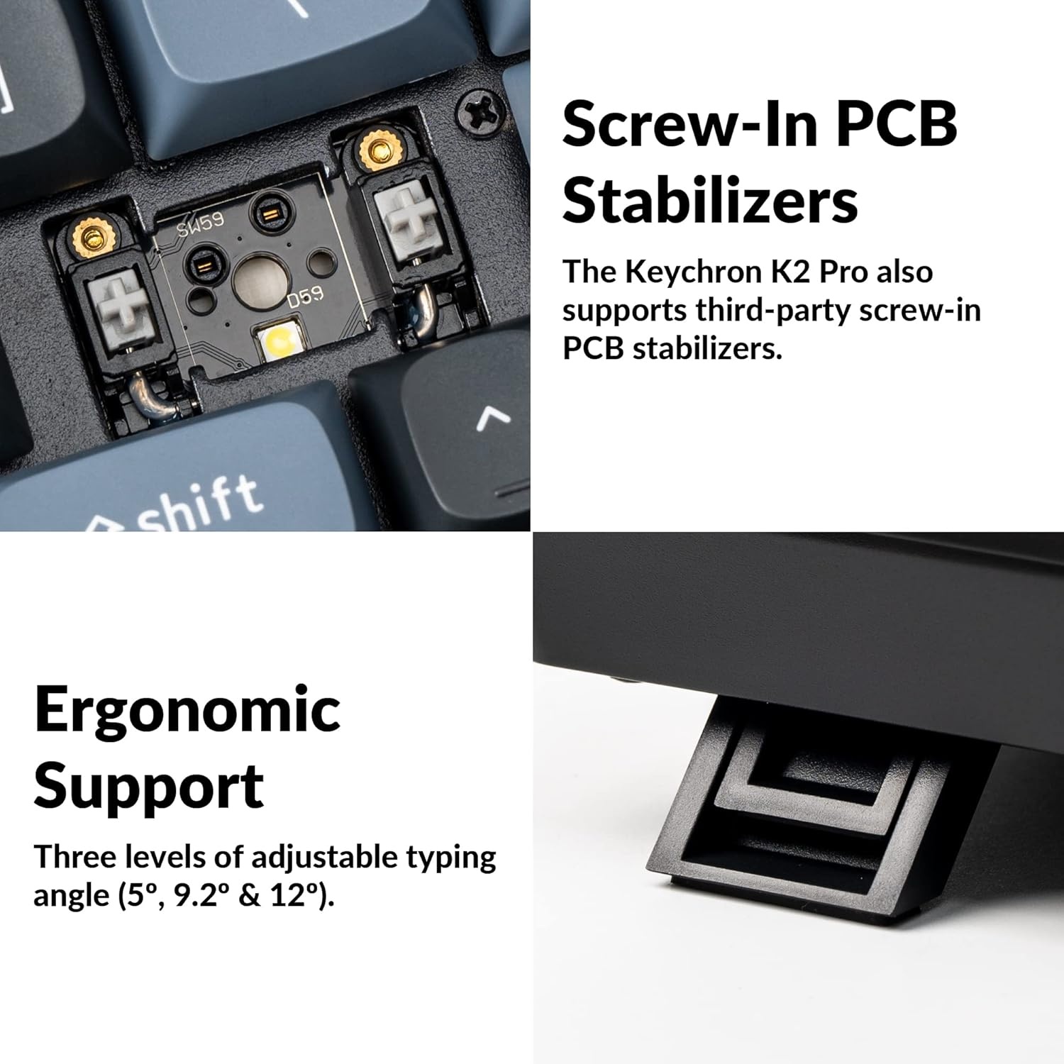image:imageKeychron K2 Pro QMKVIA Wireless Mechanical Keyboard HotSwappable K Pro Red Switch with 75 Layout Custom Programmable Macro RGB Backlight PBT Keycaps Wired Keyboard for Mac Windows LinuxK Pro Red Switch