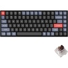 Keychron K2 Pro QMK/VIA Wireless Mechanical Keyboard, Hot-Swappable K Pro Red Switch with 75% Layout Custom Programmable Macro, RGB Backlight, PBT Keycaps Wired Keyboard for Mac Windows Linux(K Pro Brown Switch)