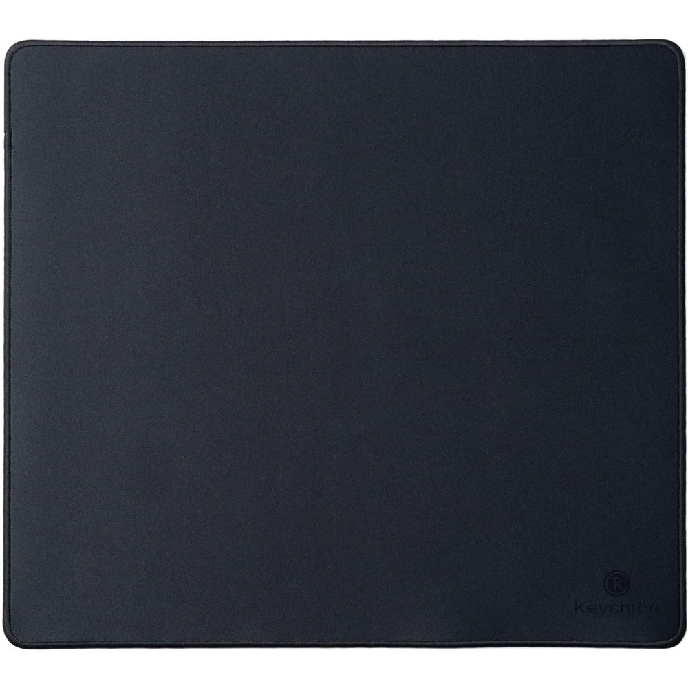 image:imageKeychron Large Gaming Mouse Pad 177 157 inch 450 400 mm Ample Space for Mouse Movement Smooth MicroWeave Surface for Optical Mice NonSlip Rubber Base Stitched Edges Black158L x 158W inches