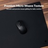 Keychron Large Gaming Mouse Pad 17.7 × 15.7 inch (450 × 400 mm), Ample Space for Mouse Movement, Smooth Micro-Weave Surface for Optical Mice, Non-Slip Rubber Base, Stitched Edges – Black(XL – 35.4 x 15.7 inches)