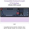 Keychron Silicone Wrist & Palm Rest, 17.6″ Full Size for K10 Pro / K10 Max, Q6/V6 Series (Pro/Max/Ultra/HE), Washable, Non-Slip Base, Typing Support, Light Pink(Light Purple)