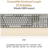 Keychron Silicone Wrist & Palm Rest, 17.6″ Full Size for K10 Pro / K10 Max, Q6/V6 Series (Pro/Max/Ultra/HE), Washable, Non-Slip Base, Typing Support, Light Pink(Retro Cream)