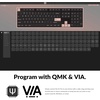 Keychron K5 Pro Hot-swappable Ultra-Slim Custom Mechanical Keyboard, RGB Full Size QMK/VIA Programmable Wireless Bluetooth/USB Wired Keyboard for Mac Windows Linux – Low Profile Gateron Red Switch(Hot-swappable Red Switch)