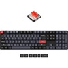 Keychron K5 Pro Hot-swappable Ultra-Slim Custom Mechanical Keyboard, RGB Full Size QMK/VIA Programmable Wireless Bluetooth/USB Wired Keyboard for Mac Windows Linux – Low Profile Gateron Red Switch(Hot-swappable Red Switch)