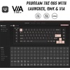 Keychron Q65 Wired 65% Layout Compact Mechanical Keyboard, QMK/VIA Macro Keys Knob Hot-Swappable Aluminum Body Gaming 1000 Hz Polling Rate Compatible with Mac Windows Linux-Gateron Brown Switch(Carbon Black-Blue Switch)