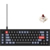 Keychron Q65 Wired 65% Layout Compact Mechanical Keyboard, QMK/VIA Macro Keys Knob Hot-Swappable Aluminum Body Gaming 1000 Hz Polling Rate Compatible with Mac Windows Linux-Gateron Brown Switch(Black-Brown Switch)