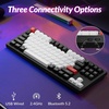 Keychron Q3 HE Wireless Custom Gaming Keyboard, 80% TKL Rapid Trigger, 2.4 GHz/Bluetooth/Wired, QMK Aluminum RGB Gateron Double-Rail Magnetic Switch PBT Keycaps for Mac Windows Linux, Purple(Carbon Black)