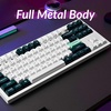 Keychron Q3 HE Wireless Custom Gaming Keyboard, 80% TKL Rapid Trigger, 2.4 GHz/Bluetooth/Wired, QMK Aluminum RGB Gateron Double-Rail Magnetic Switch PBT Keycaps for Mac Windows Linux, Purple(Shell White)