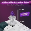 Keychron Q3 HE Wireless Custom Gaming Keyboard, 80% TKL Rapid Trigger, 2.4 GHz/Bluetooth/Wired, QMK Aluminum RGB Gateron Double-Rail Magnetic Switch PBT Keycaps for Mac Windows Linux, Purple(Shell White)
