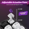 Keychron Q3 HE Wireless Custom Gaming Keyboard, 80% TKL Rapid Trigger, 2.4 GHz/Bluetooth/Wired, QMK Aluminum RGB Gateron Double-Rail Magnetic Switch PBT Keycaps for Mac Windows Linux, Purple(Carbon Black)
