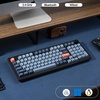Keychron V5 Max Custom Wireless Mechanical Gaming Keyboard with Number Pad, 96% Layout QMK/VIA 2.4 GHz/Bluetooth 5.1/Wired, RGB Backlit Hot-Swappable Gateron Red Switch for Mac Windows Linux(Gateron Jupiter Brown Switch)