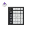 Keychron Q0 HE Wireless Magnetic Switch Number Pad, Hall Effect Numpad with Rapid Trigger, 2.4 GHz/Bluetooth/Wired Aluminum QMK Programmable Knob Hot-Swappable RGB Gaming for Mac Windows Linux-White(Black)