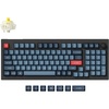 Keychron V5 Max Custom Wireless Mechanical Gaming Keyboard with Number Pad, 96% Layout QMK/VIA 2.4 GHz/Bluetooth 5.1/Wired, RGB Backlit Hot-Swappable Gateron Red Switch for Mac Windows Linux(Gateron Jupiter Banana Switch)
