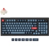 Keychron V5 Max Custom Wireless Mechanical Gaming Keyboard with Number Pad, 96% Layout QMK/VIA 2.4 GHz/Bluetooth 5.1/Wired, RGB Backlit Hot-Swappable Gateron Red Switch for Mac Windows Linux(Gateron Jupiter Red Switch)